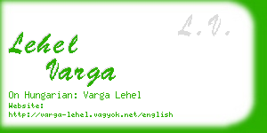 lehel varga business card